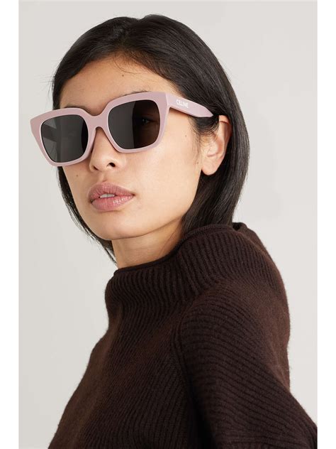 celine eyewear oversized square acetate sunglasses|Celine oversized square sunglasses.